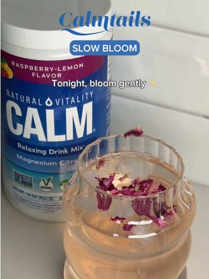 What if you didn’t rush this part of the day? 🍷🌸 The Slow Bloom CALMtail is a gentle reminder to pause, breathe, and let things unfold naturally. Floral, lightly tart, and easy to mix with Natural Vitality CALM. 💙🍋   ✨How we make it: - 1 tsp Natural Vitality CALM Raspberry-Lemon Flavor - 2 oz hibiscus tea - 1 oz fresh lime juice - 1 oz agave - Sparkling water to top - Garnish: edible flower or rose petal   Take a sip. Stay awhile. 😌   #naturalvitality #calmtails #slowbloom #drinks #magtnesium 
