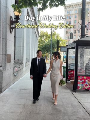 Day in My Life: Courthouse Wedding Edition👰🏻‍♀️🤵🏻‍♂️ Makeup & hair by Beauty by Apphia! #dayinmylifevlog #courthousewedding #married #bridal #seattle 