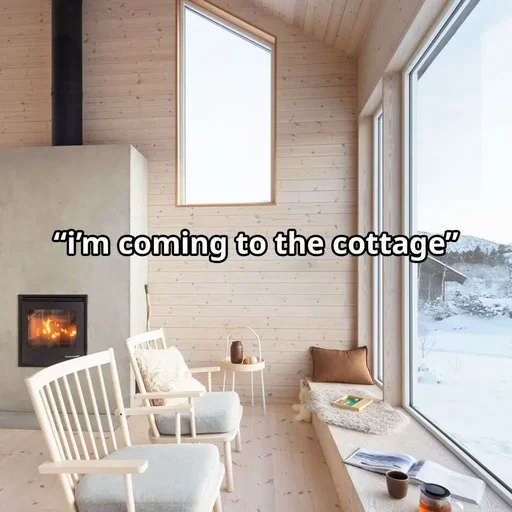 we’re still at the cottage btw   -   en passant, on est encore au chalet
