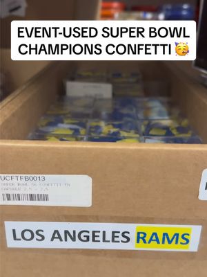 Which #NFL team’s confetti are we adding to our collection next month?! 👀🎊 #SuperBowl #confetti #football #celebration 