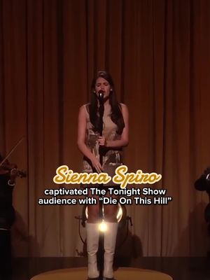 @SIENNA SPIRO delivered a stunning performance on @FallonTonight, & we’ll die on that hill. 🤩 #SiennaSpiro #TheTonightShow #DieOnThisHill #JimmyFallon