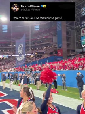 The Fiesta Bowl looks like a home game for Ole Miss! 😳 #cfb #olemiss #miami #fyp #explore 