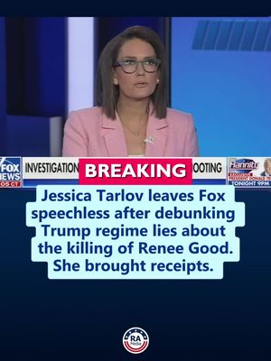 BREAKING: Jessica Tarlov leaves Fox speechless after debunking Trump regime lies about the killing of Renee Good. She brought receipts.  Follow @ReallyAmericanMedia for more.
