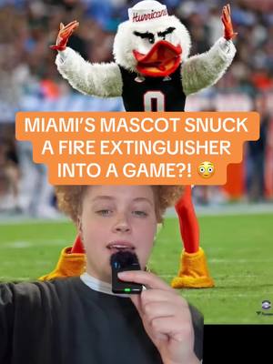 Miami is heading home for the national championship! I don’t think @Sebastian the Ibis will have to sneak a fire extinguisher in again #miamifootball #fiestabowl 