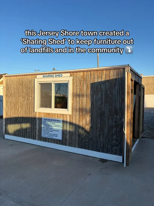 The Bradley Beach Sharing Shed allows residents to drop off clean, usable items, while anyone is welcome to take what they need.  Read more about how the sharing shed works and how neighbors can participate at TheJerseyShoreGirl.com  #jerseyshoregirl #jerseyshore #bradleybeachnj #nj #njbeaches 