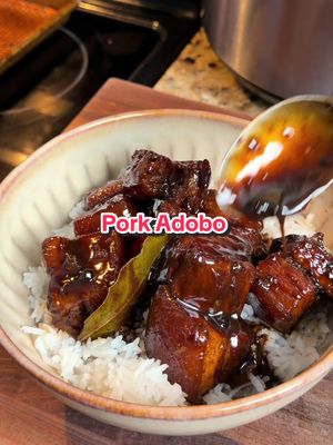 There are countless ways to make pork adobo, here's how I make mine 🙂‍↕️ #filipinofood #porkadobo #adobongbaboy 