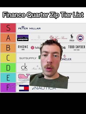 Quarter Zip Rankings