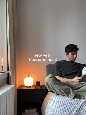 ready for bed @Brooklinen #brooklinenpartner  — link in bio to shop my room: sheet set: dune (classic percale) duvet cover: tandem stripe in storm (classic percale) pillow cases: cream (classic percale)