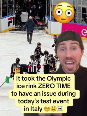 Not the start anyone was hoping for 😵‍💫😫☠️ #hockey #NHL #olympics #italy 