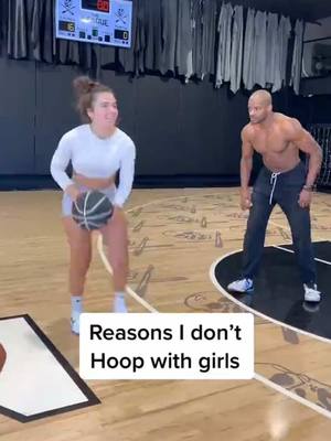 Are you hooping with girls? 🤔 #NBA #basketball #sports #fyp 