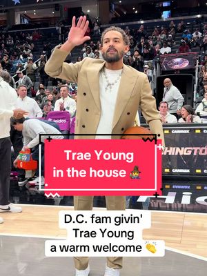 D.C. fam givin' @TheTraeYoung a warm welcome 👏 #washingtonwizards #washingtondc #nbatiktok #traeyoung 