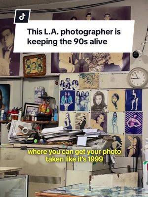 Get your photo taken here like it's 1999. 📸 With over 200 hand-painted backdrops, Tom’s 1-Hour Photo is showing how he’s keeping the ’90s alive—one snap at a time.  #photostore #onehourphoto #losangeles #culture 