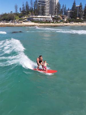 A BUCKET LIST MOMENT FOR ME WITH MY ANGEL… OUR FIRST WAVE TOGETHER SO FROTHING ❤️❤️❤️