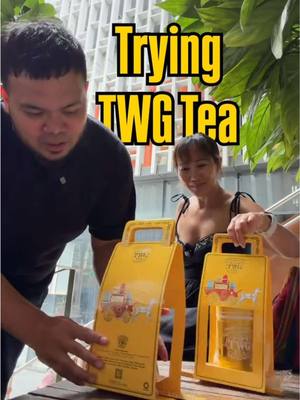 Trying tea from TWG. Most places in Malaysia sell iced tea for about 5 MYR, but we spent 53 MYR for two cups at this place. Wanted to see if it was worth it. How is it? Not bad. Have u tried it? #tea #trx #malaysia #worthit 