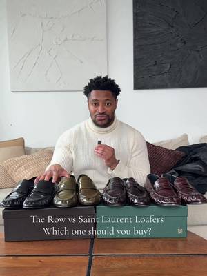 The Row vs Saint Laurent Eel Loafers #luxuryfashion #mensfashion #menstyle #therow #saintlaurent 