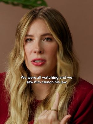 Ignore the acting coach, Tom. Don't quit doing that.   Go behind-the-scenes with Emily Henry for more reactions to People We Meet on Vacation on Tudum.com.
