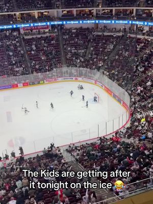 They will be in the NHL in no time 😂 @Spittin Chiclets (🎥:allieberube/x) #NHL 