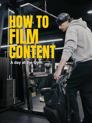 How to film Content : A day at the gym . 🦾