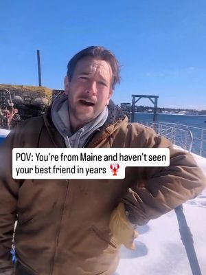 Thought he'd nevah stop friggin yappin'.  #maine #mainelife #mainething #accent 