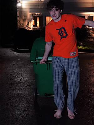 POV: taking the trash out at night