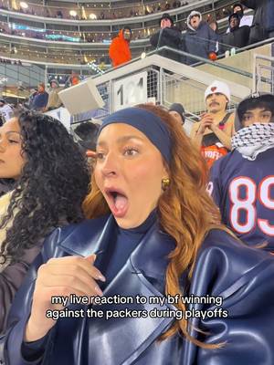 i was jumping so high on the chair i flipped over in the seat infront of me #chicago #chicagobears #playoffs #NFLPlayoffs 