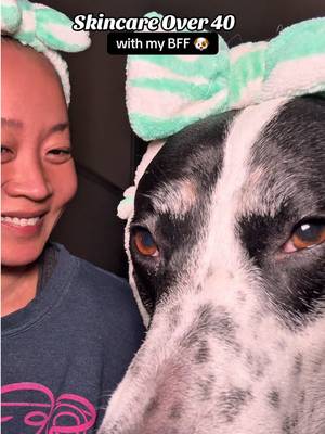 We both have polka dots! 😂🐶 While Josie’s are adorable, I’ve been working on my hyperpigmentation and stubborn melasma. With great results from my round 1 Moxi laser treatment, this dark spot peel mask has been fantastic for maintenance. 🫶 More on Moxi laser in my last video! #over40skincare #over40club #hyperpigmentation #moxilaser 