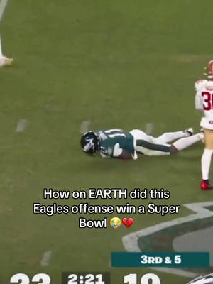 Watching the Eagles offense gotta be a form of punishment 😭 #Eagles #49ers #NFL 