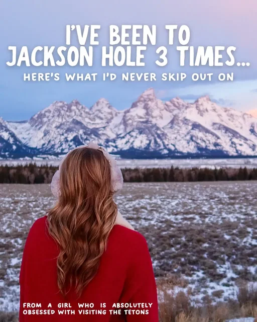 Jackson Hole Wyoming travel guide: where to stay, what to do, best restaurants & local shops 📌 Save this guide if you're headed to Jackson Hole, WY this year! There's a reason people keep coming back to Jackson Hole - I know we do & we're already trying to make our way back there this year! After three trips (two summers + one winter), I can confidently say this is one of the best destinations in the U.S. Whether you're visiting for skiing, hiking, wildlife, or just slowing down, Jackson Hole delivers every time. On our most recent trip, we stayed in private cabins at Fireside Resort, which ended up being the perfect cozy stay for our winter escape! We explored Grand Teton National Park, ate our way through town, and enjoyed connecting with lots of locals! If Jackson Hole is on your bucket list, this is your sign! Send this guide to the person you want to visit Jackson Hole with! #jacksonholewyoming #jacksonhole #jacksonholewy #travelcontentcreator #travelguide 