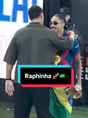 Raphinha 👏🏽🏆 🇧🇷  Some player....from Leeds to Barca to wearing the armband....some journey...full of hard work 📈🚀 MVP of the Supercopa Congrats! 😎 #Barcelona #Raphinha 🇧🇷