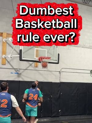 The dumbest rec league basketball rule ever. I didn’t even include that the league took 5 minutes off the clock while the team waited to see if their 5th was coming, WHICH TAKES AWAY TIME FROM PAYING PLAYERS.