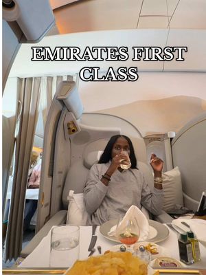 Home or nah? #emiratesairlines  #firstclass #travelvlog 
