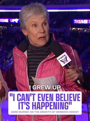 For the girls who couldn’t and the ones who can now 🥹 Singer Anne Murray talks about the progress of the women’s game. #pwhl #hockey #halifax