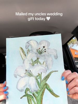 Hope they like it 🥰 #lillies #oil #painting
