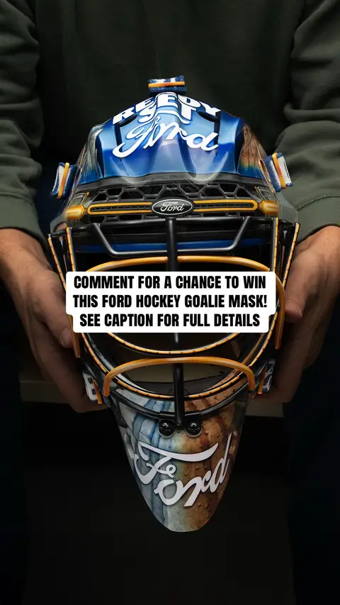 Calling all hockey fans! Do you know an everyday hero who deserves a one-of-a-kind custom Ford-branded goalie mask? To enter the giveaway:     1. Follow @fordcanada  2. Comment below telling us about someone in your life who makes a difference and consistently goes above and beyond – and how they exemplify a tough, reliable, and dedicated spirit.  @Jordon Bourgeault     Prize may not be exactly as shown. Open to legal residents of Canada ages 18+. Contest runs from 1:00 p.m. ET on January 12, 2026, until 11:59 p.m. ET on Thursday, February 12, 2026. Limit one entry per person. One winner will be selected to receive a custom Ford-branded hockey goalie mask and participate in a promotional shoot showcasing them receiving the prize. The winner will be selected based on the compelling nature of their nomination story of a hero in their lives, and to what extent that person embodies the qualities of toughness, reliability, and dedication in their everyday lives. No purchase necessary. This contest is not affiliated with Instagram/Facebook/TikTok. Full contest rules and scoring criteria can be found via the link in our bio.