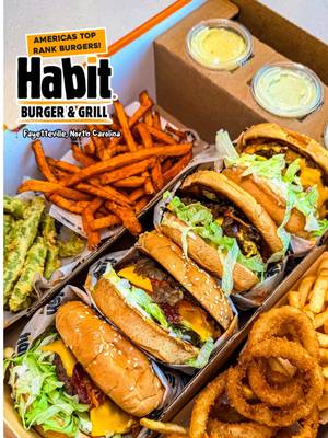 #ad These burgers were voted the NO. 1 Burger in America! Habit Burger & Grill just opened a new location in Fayetteville, NC, and we had to go test this claim out for ourselves! I’m stoked to return, letting you all know that Fayetteville has a true gem on its hands. When you are in the area, @Habit Burger & Grill is worth a visit!  PROTIPS: 📱 Download the Habit mobile app and register   👍🏽 Join the Charclub for exclusive perks  🚨 Click the link in my bio and join the CharClub today to get exclusive perks ••••••••••••••• #nccheck #nctiktok #northcarolina #fayettevillenc 