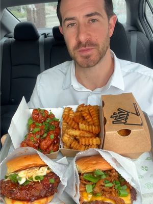 Trying @SHAKE SHACK NEW Korean Inspired Menu for Lunch