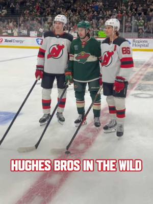 Jim and Ellen called dibs on this one. #hughesbrothers #jackhughes #lukehughes #devilsvswild #njdevils  