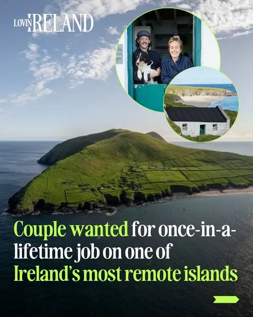 An unusual job opportunity has reopened off the coast of Kerry, with two people being sought to live and work on the remote and breathtaking Great Blasket Island for the upcoming tourist season.  The roles involve running the island’s coffee shop and managing three holiday cottages between April and October.