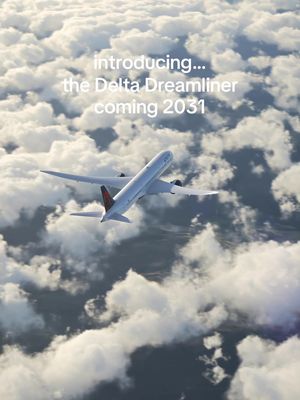 this is one secret we couldn’t keep ✨✈️ the Dreamliner is joining our fleet to deliver larger cabins, better fuel efficiency and even more unforgettable experiences in the air. #delta 