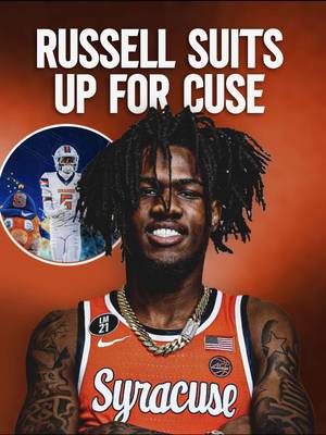 Calvin Rusell is suiting up for the Syracuse basketball team tonight 😳🔥 #CollegeFootball #d1football #collegebasketball #syracuse #toosii 