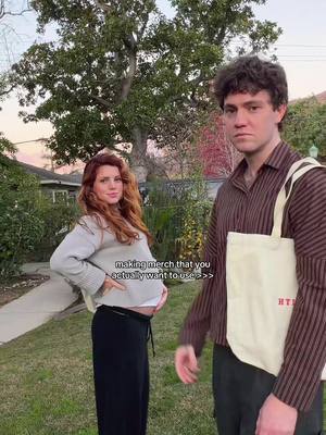 Literally just making stuff that we wanna wear and use. This tote bag is debuting at our show on Monday! #echosmith #merch #babyshower #pregnancytok #livemusic 