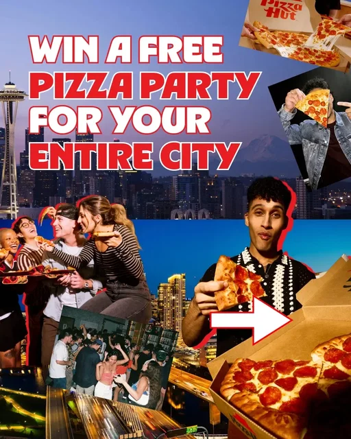 Tag your city’s QB in the comments, or send him a messenger pigeon, or scream it outside his house 🗣️ do whatever you can to get your QB to say #PizzaBeforeTheHut to earn free pizza for your city 🏈 Head to our 🔗 in bio to learn more