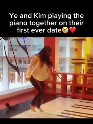 Kim Kardashian and Ye shared their first date in April 2012, before they went public, during a quiet night in New York City❤️ Instead of dinner or a movie, the two visited FAO Schwarz and played the iconic giant floor piano together, recreating the famous "Heart and Soul" scene from the movie Big This video was later shared on Kim's website and quickly captured attention as a sweet, playful glimpse into the very beginning of their relationship Have you seen this video before? #fyp #kimkardashian #kanye #nostalgia 
