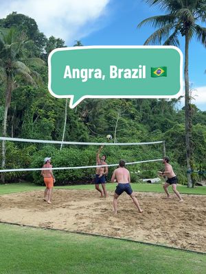 Not too bad for a bunch of drivers 😅 #angra #brazil #volleyball #offseason #nascar 