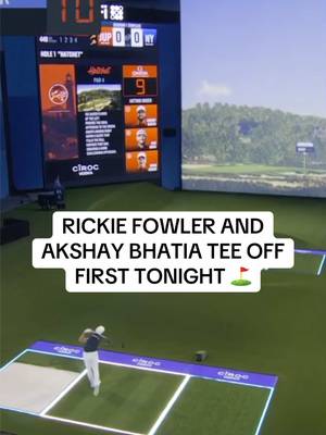Rickie & Akshay starting us off tonight 🏌️ 📺: @ESPN #TGL #golf #rickiefowler #akshaybhatia 