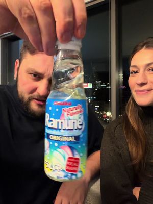 Have you guys ever had Ramune? #review #ramune #couple @Kailey Bahrawy (Clark) 