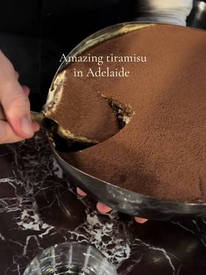 Something super satisfying about first slice of the tiramisu for the day. @Fugazzi Bar & Dining Room #tiramisu #adelaide #adelaideeats #fyp #dessert 