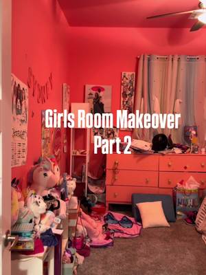 Girls Bedroom Makeover #roomtransformation #diyprojects #wallpaper