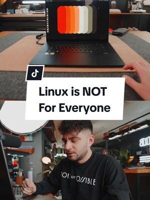 Linux is NOT for Everyone... I've been using PopOS on my windows laptop for a bit now and let me tell you, as much as I love its performance, its definitely a learning curve. If you are looking into going from Windows to Linux, I suggest a few things like: Learning Linux's file structure and learning the terminal as a whole.  #Tech #techtok #linux #macbook #laptop 