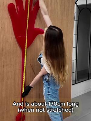 Dumbest thing I’ve made ? Probably. But the full video is on my YouTube! #stickyhand #worldslargeststickyhand 